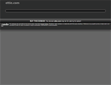 Tablet Screenshot of ettie.com
